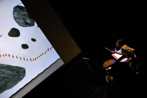 Clara Claus Presents 'Graphic Score' With Bryce Dessner and Friends in the BAM Rose Cinemas on the last day of the 2013 Crossing Brooklyn Ferry festival.