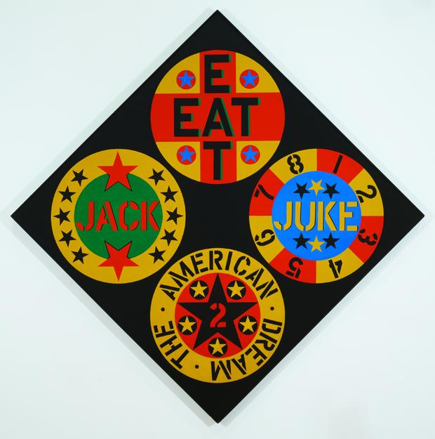 Robert Indiana, The Black Diamond American Dream #2, 1962