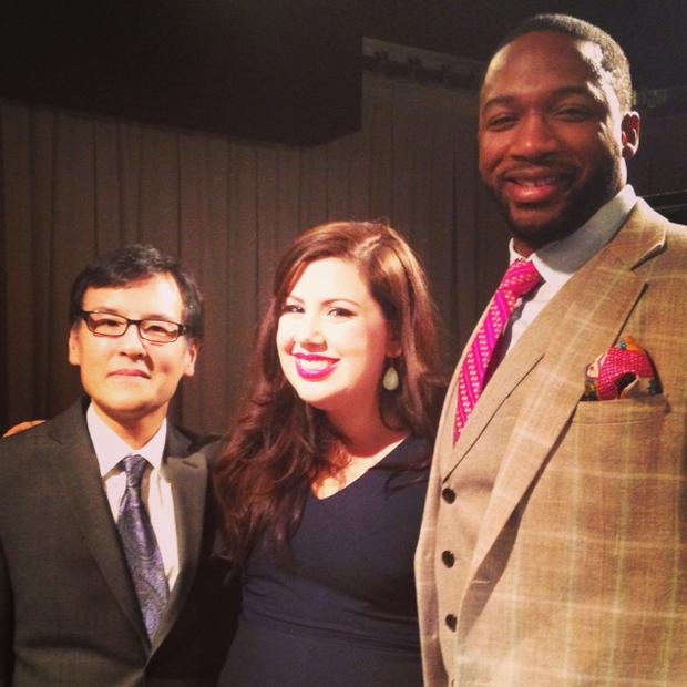 Pianist Ken Noda, soprano Marina Harris, and baritone Norman Garrett