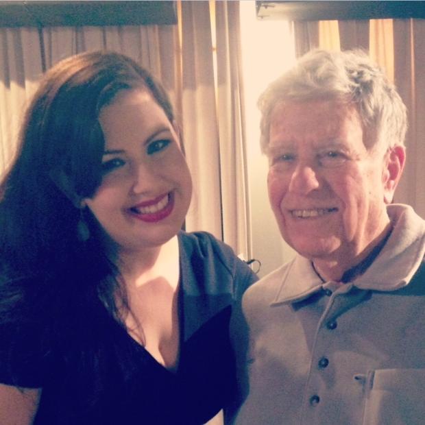 soprano Marina Harris and YAS host Bob Sherman