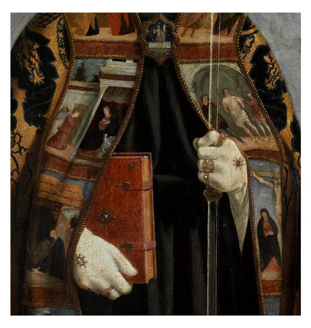 Piero della Francesca (1411/13–1492). Detail of Saint Augustine, 1454–1469