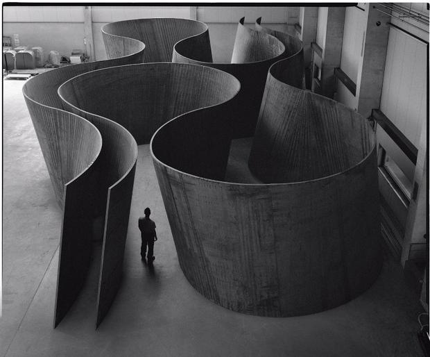 Richard Serra. Inside Out, 2013. Weatherproof steel. 13 ft. 2 in. x 81 ft. 10 in. x 40 ft. 2 in. / 4.01 x 24.94 x 12.26 m