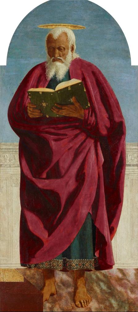 Piero della Francesca (1411/13–1492). Saint John the Evangelist, 1454–1469 Piero della Francesca (1411/13–1492). Saint John the Evangelist, 1454–1469