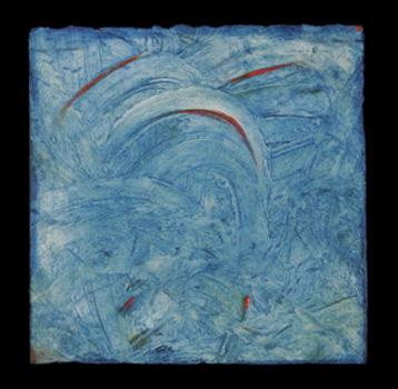 “Red Comma on Blue” by Carol Steen, 2004