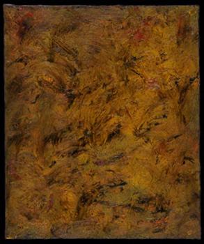 “Gold Swirl and Violet” by Carol Steen, 2001