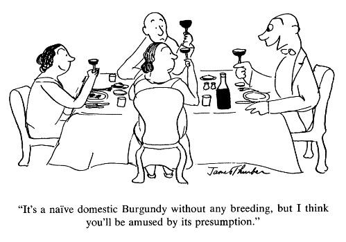 “It’s a naive domestic Burgundy without any breeding, but I think you’ll be amused by its presumption.”