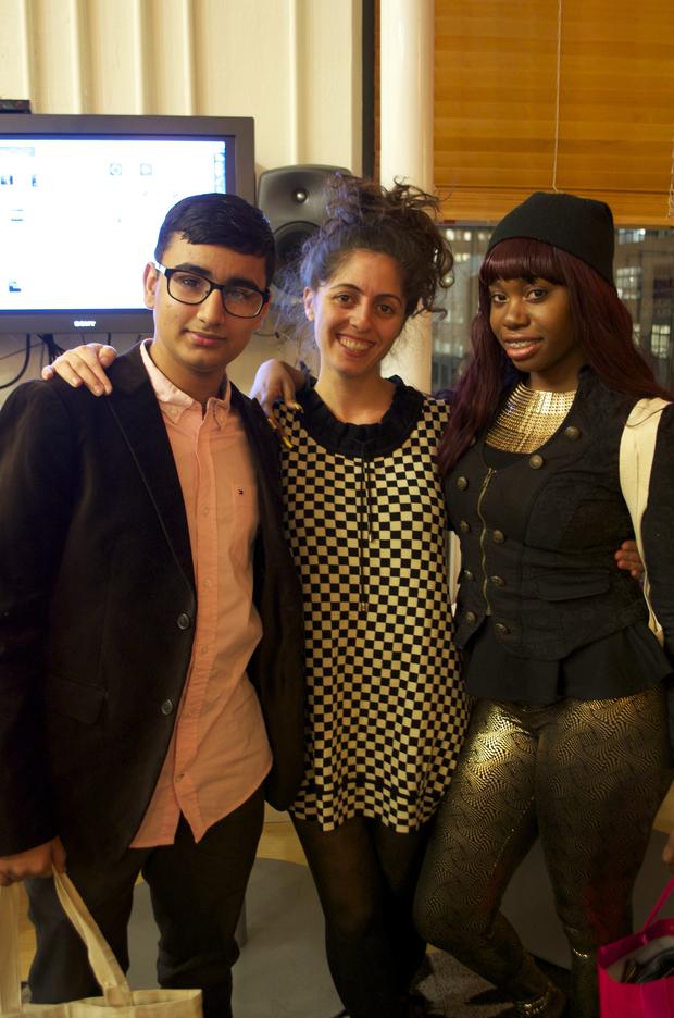 Ahmed, instructor Sharon, and Sharnalee