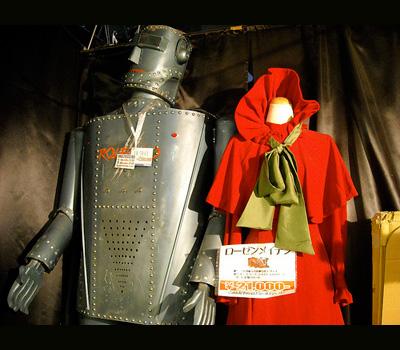 Costumes available for purchase in an Akihabara shop. Dressing up as manga and anime characters, or “cosplay,” is another wildly popular hobby in Japan that has spread to the West.