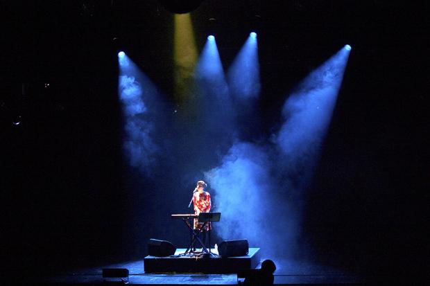 Julia Holter performs in the BAM Howard Gilman Opera House on the first day of the 2013 Crossing Brooklyn Ferry festival.