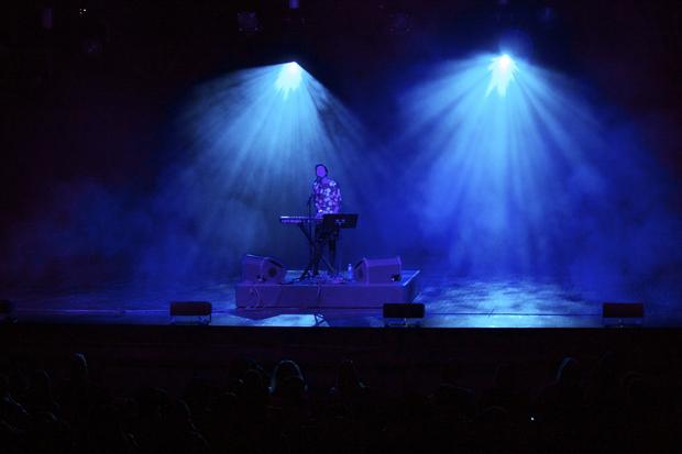 Julia Holter performs in the BAM Howard Gilman Opera House on the first day of the 2013 Crossing Brooklyn Ferry festival.