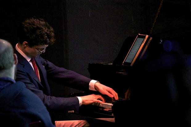 Timo Andres performs in the BAMcafé on the first day of the 2013 Crossing Brooklyn Ferry festival.