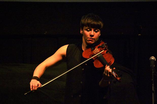 Sarah Neufeld performs in the BAM Rose Cinemas on the first day of the 2013 Crossing Brooklyn Ferry festival.