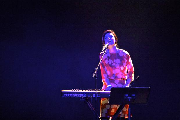 Singer, songwriter and multi-instrumentalist Julia Holter performs in the BAM Howard Gilman Opera House on the first day of the 2013 Crossing Brooklyn Ferry festival.