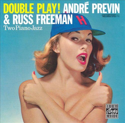 Previn and Russ Freeman teamed up with drummer Shelly Manne in a trio to play eight of their originals (along with 'Take Me Out to the Ball Game'),