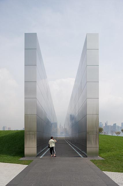The official 9/11 memorial in Liberty State Park in Jersey City is called 'Empty Sky.' The names of 746 victims are engraved.