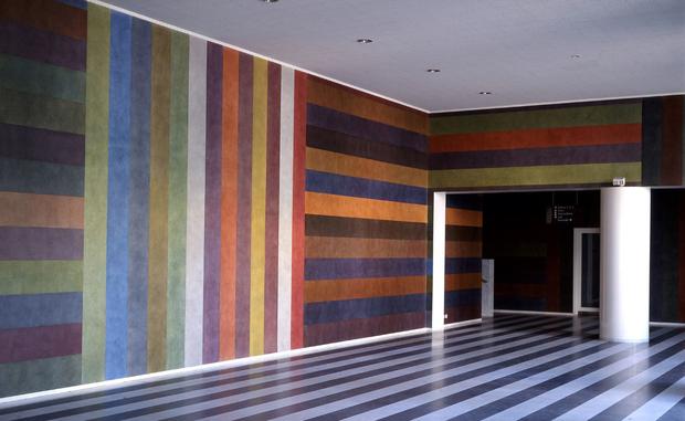 A scene from Chris Teerink’s documentary 'Sol LeWitt,' showing an installation by the Sol LeWitt. A scene from Chris Teerink’s documentary 'Sol LeWitt,' showing an installation by the Sol LeWitt.