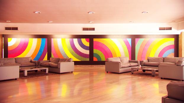 A scene from Chris Teerink’s documentary 'Sol LeWitt,' showing an installation by the Sol LeWitt. A scene from Chris Teerink’s documentary