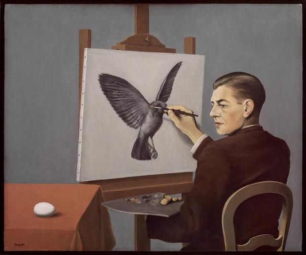 René Magritte (Belgium, 1898-1967). La clairvoyance (Clairvoyance). 1936. Magritte