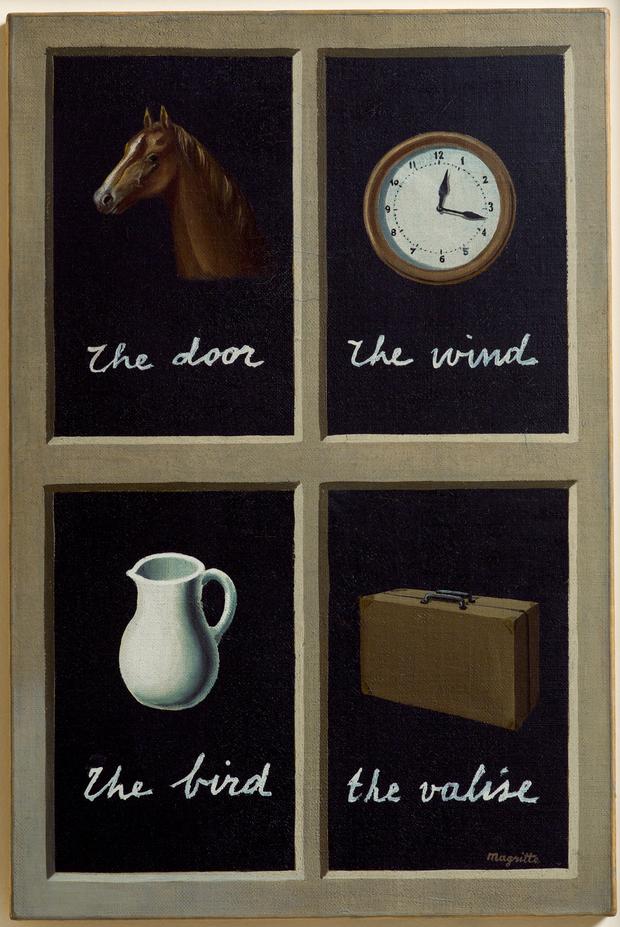 René Magritte (Belgian, 1898–1967). La clef des songes (The Interpretation of Dreams). 1935.