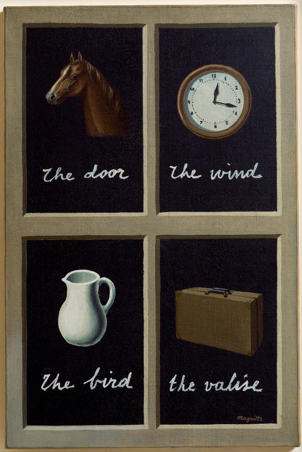René Magritte (Belgian, 1898–1967). La clef des songes (The Interpretation of Dreams). 1935. Magritte
