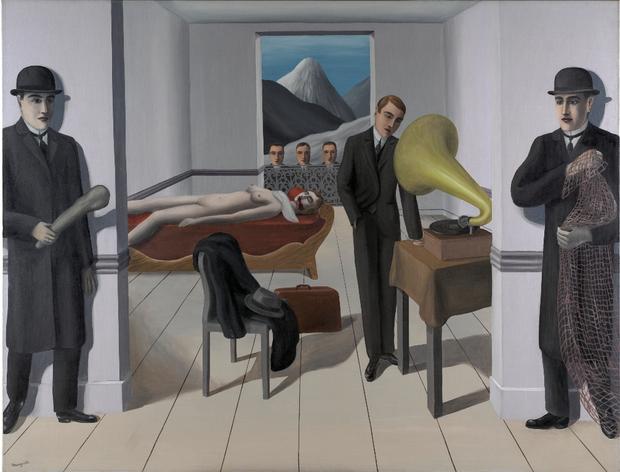 René Magritte (Belgian, 1898–1967). L’assassin menacé (The Menaced Assassin). 1927. Magritte