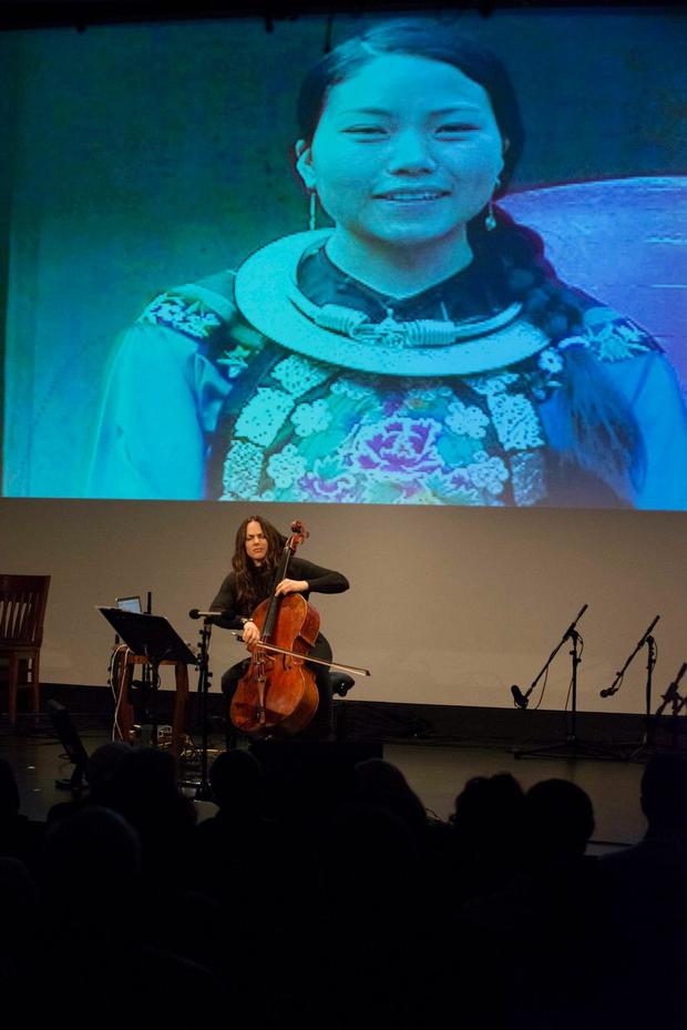 Maya Beiser at 'From China to America' at New York HIstorical Society on Jan. 10, 2014