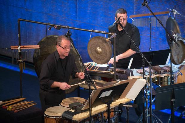 Talujon Percussion Quartet at 'From China to America' at New York HIstorical Society on Jan. 10, 2014