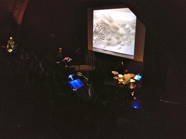 Clara Claus Presents 'Graphic Score' With Bryce Dessner and Friends in the BAM Rose Cinemas on the last day of the 2013 Crossing Brooklyn Ferry festival.