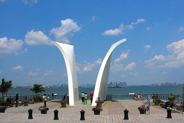 The memorial 'Postcards' along the North Shore Waterfront near St. George Terminal honors 274 Staten Islanders.