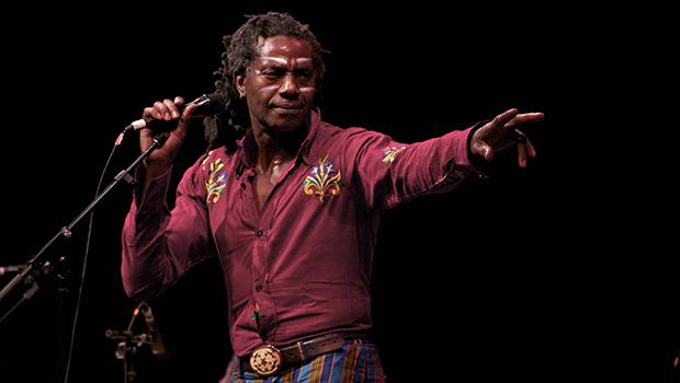 Amayo, lead singer and percussionist for Antibalas.