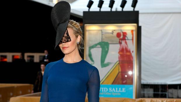 Actress Maggie Grace on the red carpet at the Metropolitan Opera's opening night gala