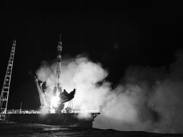 Soyuz Fg Rocket Launch, Baikonur Cosmodrome, Kazakhstan