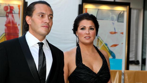 Anna Netrebko and bass-baritone Erwin Schrott at the opening night of the Metropolitan Opera