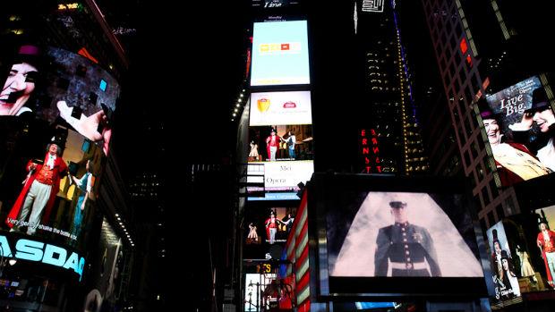 Opening night at the Met Opera in Times Square