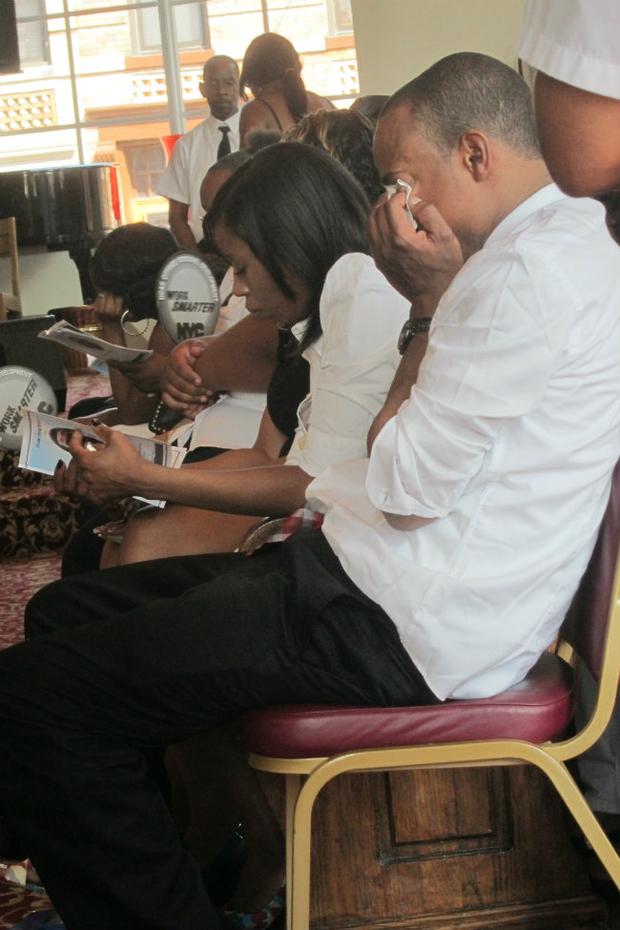 Ronald’s parents at his funeral.