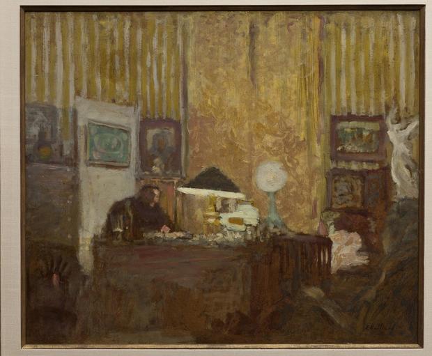 Vuillard could reduce a scene to a composition of color and lines. Seen here: 'Thadée Natanson at His Desk,' from 1899.