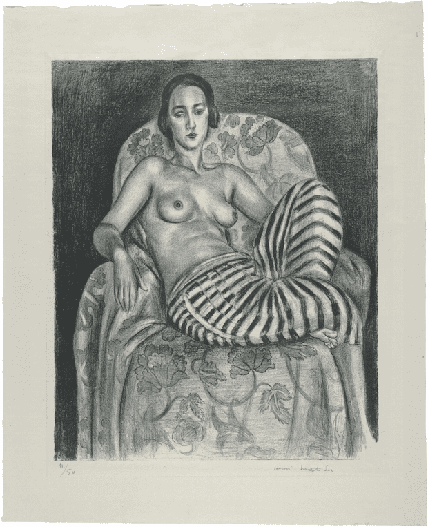 Henri Matisse, Large Odalisque with Striped Pantaloons, 1925.
