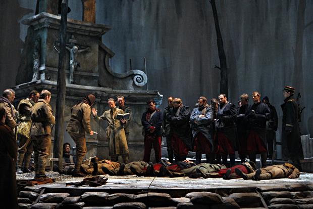 Troy Cook as Father Palmer in the Minnesota Opera production of Silent Night