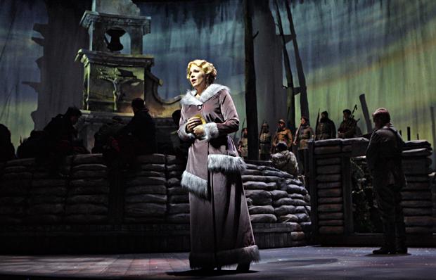 Karin Wolverton as Anna Sørensen in the Minnesota Opera production of Silent Night