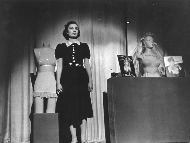 Corsets and Brassiers Workers member Ruth Rubenstein performs 'Chain Store Daisy' in the 'Pins & Needles' Broadway production.