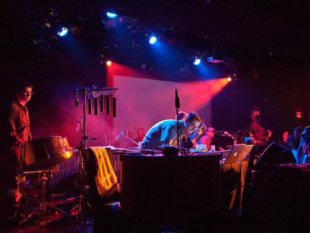 Matmos and So Percussion http://www.flickr.com/photos/michael-semensohn/4688184997/in/set-72157624121956375/