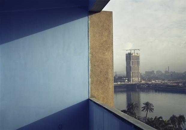 The exhibition of Bartos's work will feature pictures taken in North Africa in the '80s -- such as this image of the Ramses Hilton under construction in Cairo in 1980.