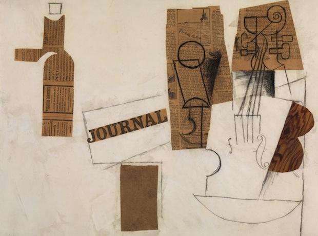 Siphon, Glass, Newspaper, and Violin. Paris, December 3, 1912, or later