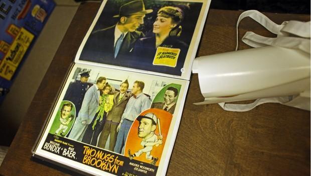 One of dozens of posters of films about Brooklyn in the borough historian's collection