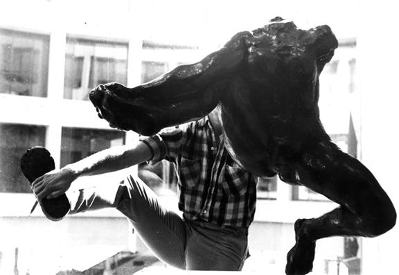 Also at A.I.R.: Barabara Hammer's 1971 image 'Protégée II.'