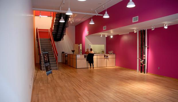 Dance New Amsterdam's spacious lobby.