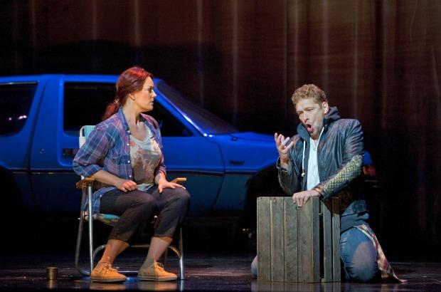 Meagan Miller (Danae) and Carsten Wittmoser (Jupiter)