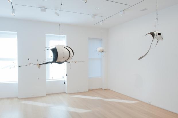 An installation view of Bontecou's show at FreedmanArt on the Upper East Side.