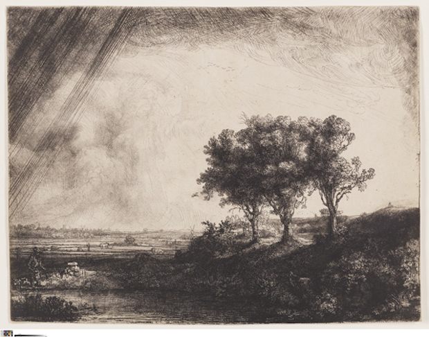 Landscape with Three Trees, 1643