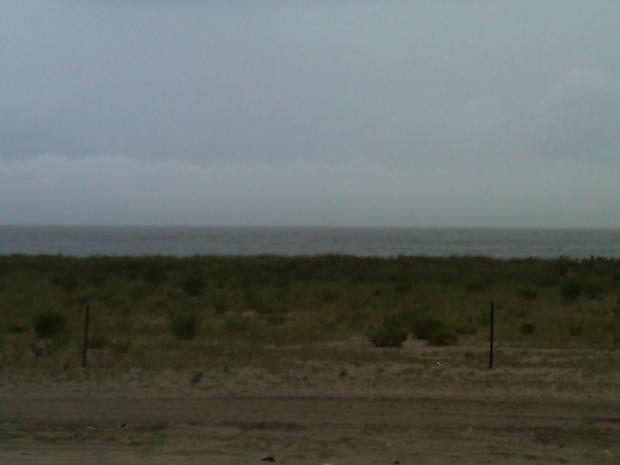 The calm before the storm in Far Rockaway Saturday